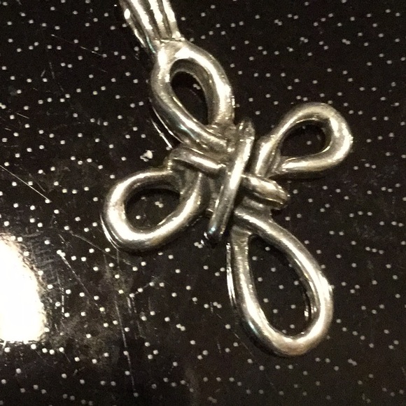 Silver Knot Cross 925 MEXiCO 18 “ Sterling Chain - Picture 1 of 8